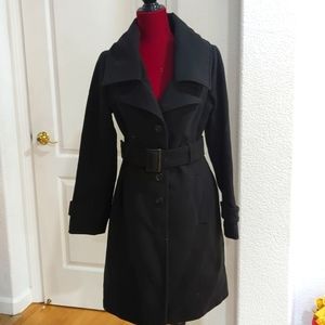 Long Black Pea Coat